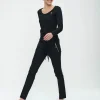 Pants Emma-straight leg fit Technical Jersey